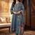 Women Floral Embroidered Thread Work Kurta with Trousers & With Dupatta