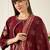 Women Ethnic Motifs Embroidered Thread Work Kurta with Trousers & With Dupatta