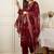 Women Ethnic Motifs Embroidered Thread Work Kurta with Trousers & With Dupatta