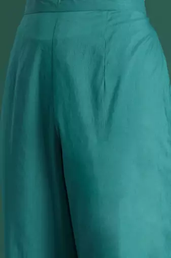 Women Floral Printed Empire Cotton Kurta with Trousers & With Dupatta