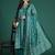 Women Floral Printed Empire Cotton Kurta with Trousers & With Dupatta