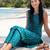 Women Printed Cotton Kurta with Trousers