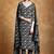 Floral printed cotton v neck kurta trouser & dupatta set
