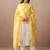 Women Floral Embroidered Thread Work Cotton Kurta with Trousers & With Dupatta