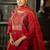 Women Floral Embroidered Thread Work Kurta with Trousers & With Dupatta
