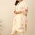 Plus Size Floral Printed Kurta with Trousers & With Dupatta