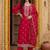 Women Ethnic Motifs Embroidered Thread Work Kurta with Trousers & With Dupatta
