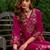 Women Floral Embroidered Thread Work Kurta with Trousers & With Dupatta