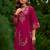 Women Floral Embroidered Thread Work Kurta with Trousers & With Dupatta
