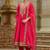Women Geometric Embroidered A-Line Kurta with Trousers & Dupatta