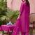 Women Floral Embroidered Thread Work Kurta with Trousers & With Dupatta