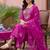 Women Floral Embroidered Thread Work Kurta with Trousers & With Dupatta