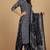 Floral printed cotton v neck kurta trouser & dupatta set