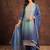 Women Bandhani Printed Sequinned Kurta with Trousers & With Dupatta