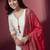 Women Ethnic Motifs Printed Regular Thread Work Kurta with Trousers & With Dupatta