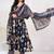 Women Embroidered Thread Work Cotton Kurta with Trousers & With Dupatta