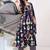 Women Embroidered Thread Work Cotton Kurta with Trousers & With Dupatta