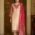 Ethnic Motifs Printed V-Neck Thread Work Kurta With Trousers & Dupatta