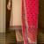 Ethnic Motifs Printed V-Neck Thread Work Kurta With Trousers & Dupatta