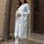 Floral Embroidered Thread Work Cotton Kurta With Trousers & Dupatta