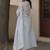 Floral Embroidered Thread Work Cotton Kurta With Trousers & Dupatta