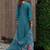 Women Floral Embroidered Mirror Work Kurta with Trousers & Dupatta