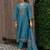 Women Floral Embroidered Mirror Work Kurta with Trousers & Dupatta