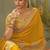 Mustard bamber silk gota patti embroidery work saree with blouse