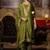 Embroidered Round Neck Straight Kurta With Trousers & Dupatta