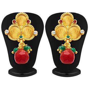 Stunning Gold Plated Temple Jewellery Necklace Set 5
