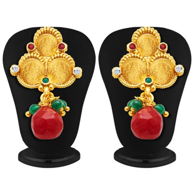 Stunning Gold Plated Temple Jewellery Necklace Set