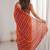 Rust fendy satin heavy embroidery sequins work saree with blouse