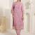 Women Floral Embroidered Kurta With Trousers & Dupatta Kurta Sets