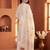 Women Floral Printed Thread Work Linen Kurta with Trousers & With Dupatta