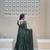 green brocade silk blend  blend party wear embroidery sharara suit set