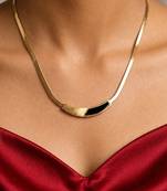 Gold cubic zirconia gold plated necklace for women