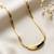 Gold cubic zirconia gold plated necklace for women