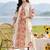 Women Floral Printed Cotton Kurta with Trousers