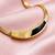 Gold cubic zirconia gold plated necklace for women