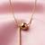 Gold cubic zirconia gold plated necklace for women