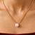 Gold cubic zirconia gold plated necklace for women