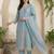 Women Floral Embroidered Thread Work Kurta with Trousers & With Dupatta