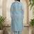 Women Floral Embroidered Thread Work Kurta with Trousers & With Dupatta