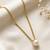 Gold cubic zirconia gold plated necklace for women