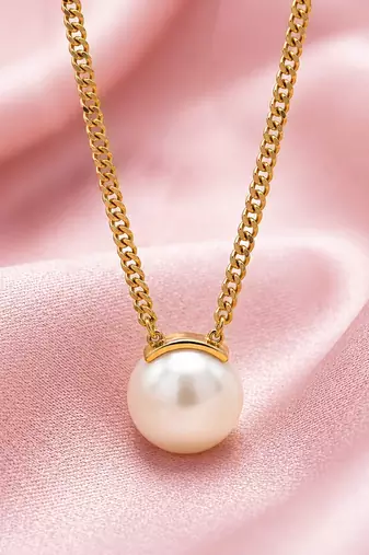 Gold cubic zirconia gold plated necklace for women