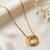 Gold cubic zirconia gold plated necklace for women