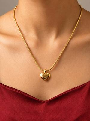Gold cubic zirconia gold plated necklace for women 1
