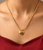 Gold cubic zirconia gold plated necklace for women