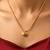 Gold cubic zirconia gold plated necklace for women