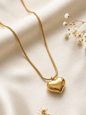 Gold cubic zirconia gold plated necklace for women 2